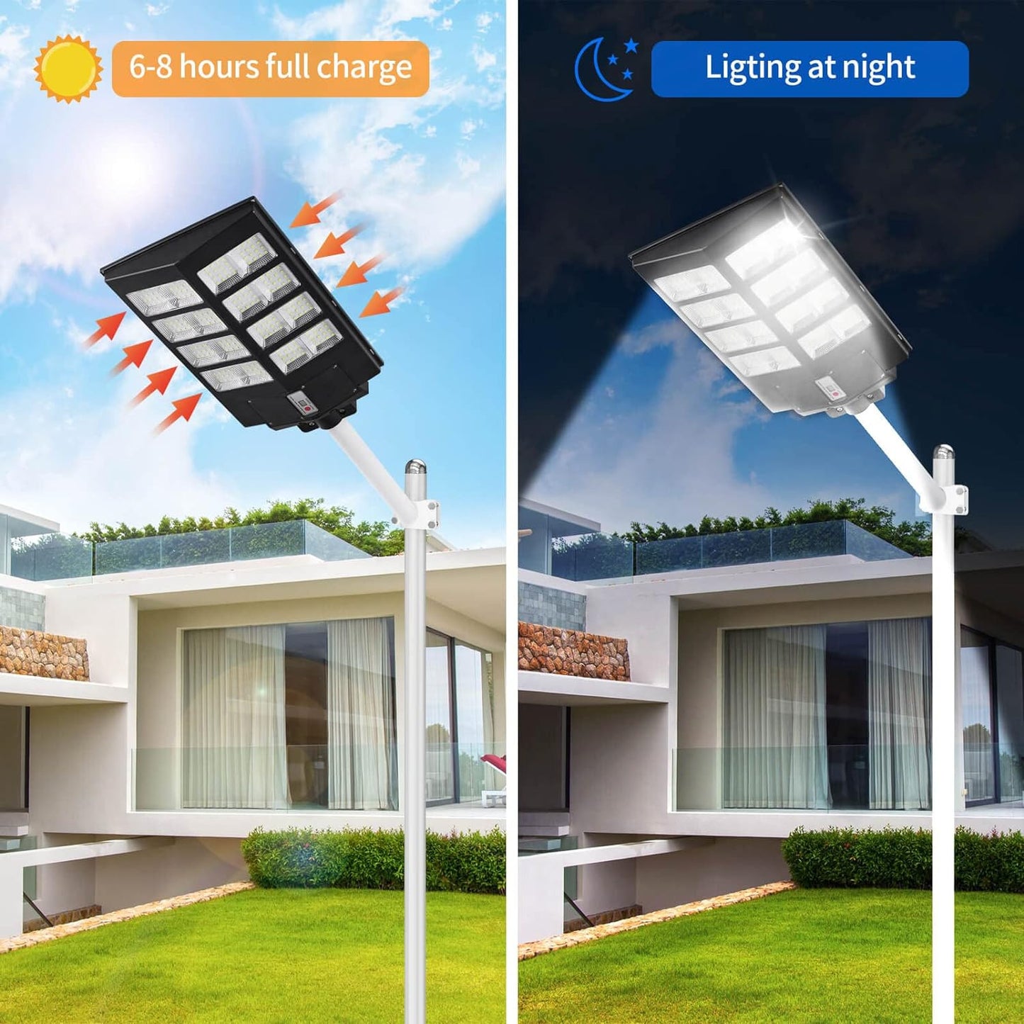 Farola LED Solar 600W