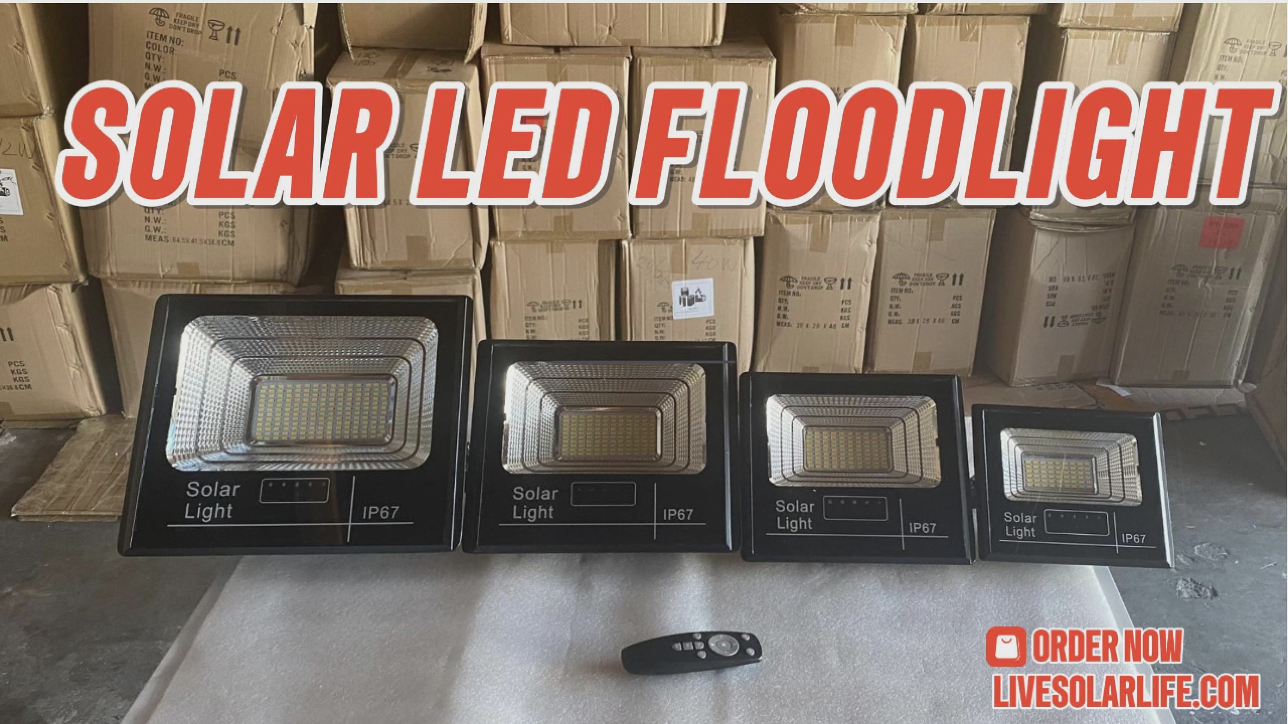 Solar LED Flood Light 100W