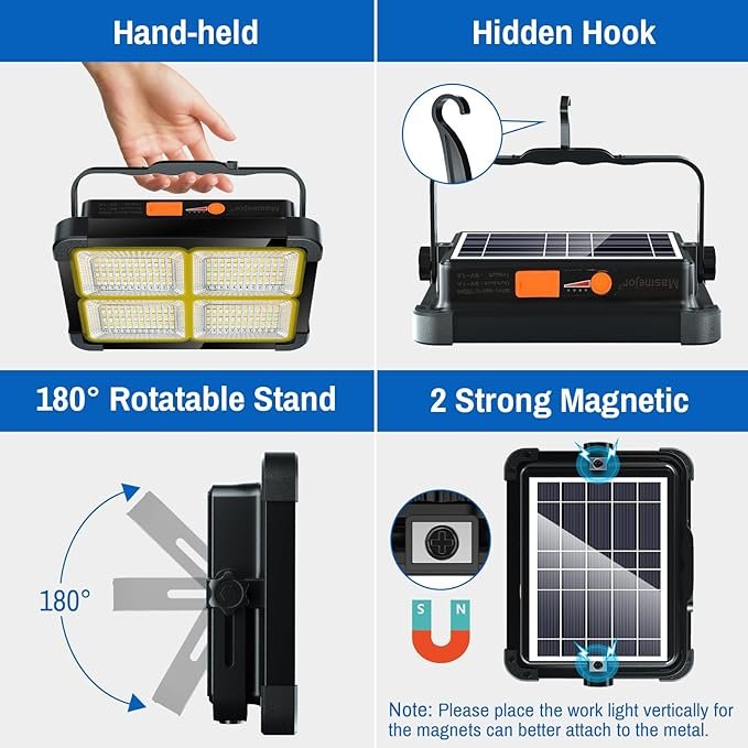 Rechargeable Solar Work Light