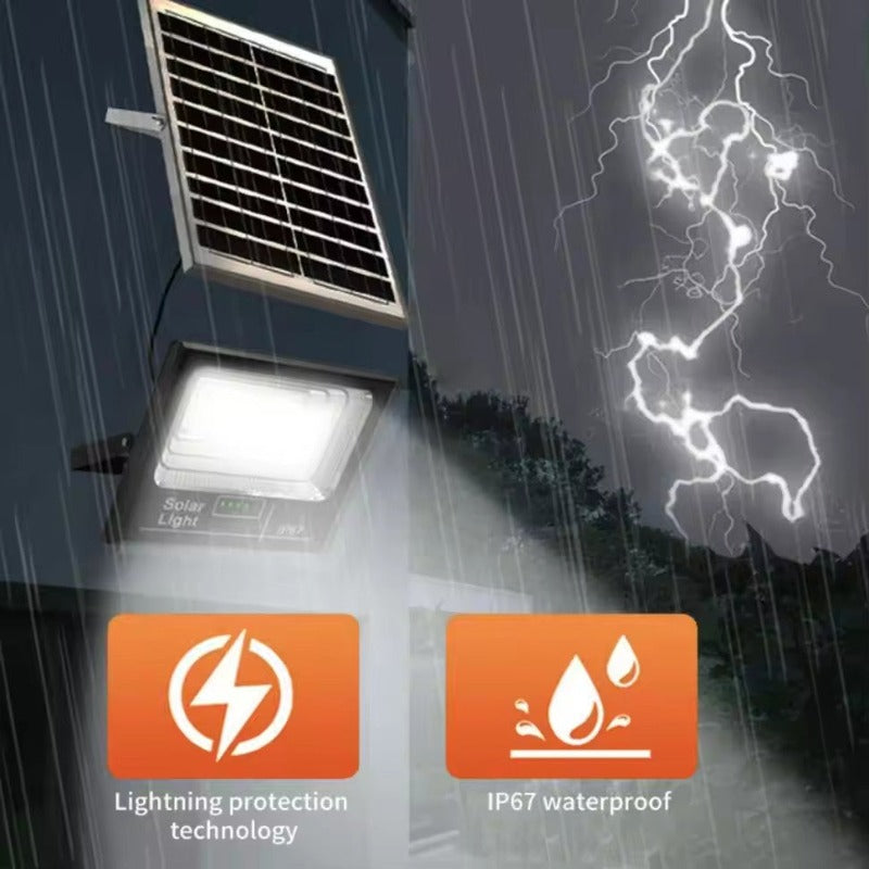 100W Solar Floodlight LED Outdoor Spotlight With Remote - Waterproof Wall Lamp